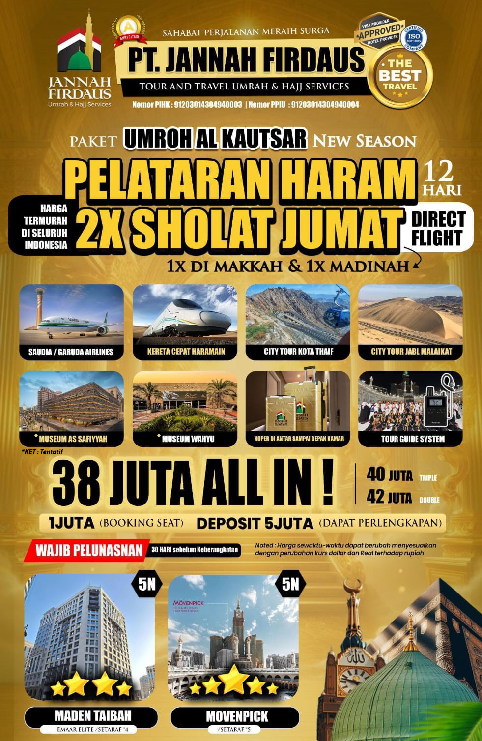 Umroh New Season 12 Hari Paket Al-Kautsar Pelataran