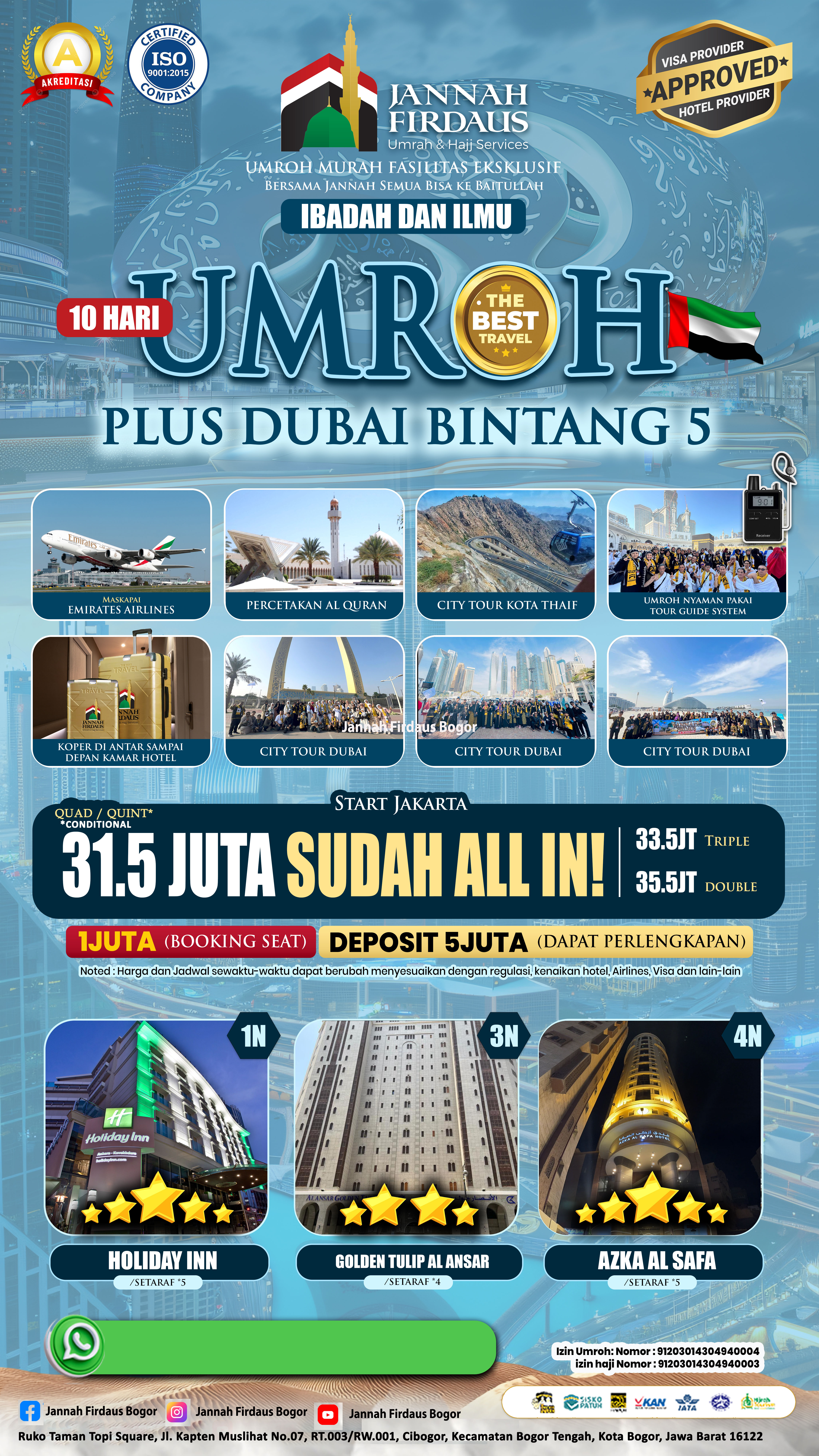 Paket Umroh Plus Dubai