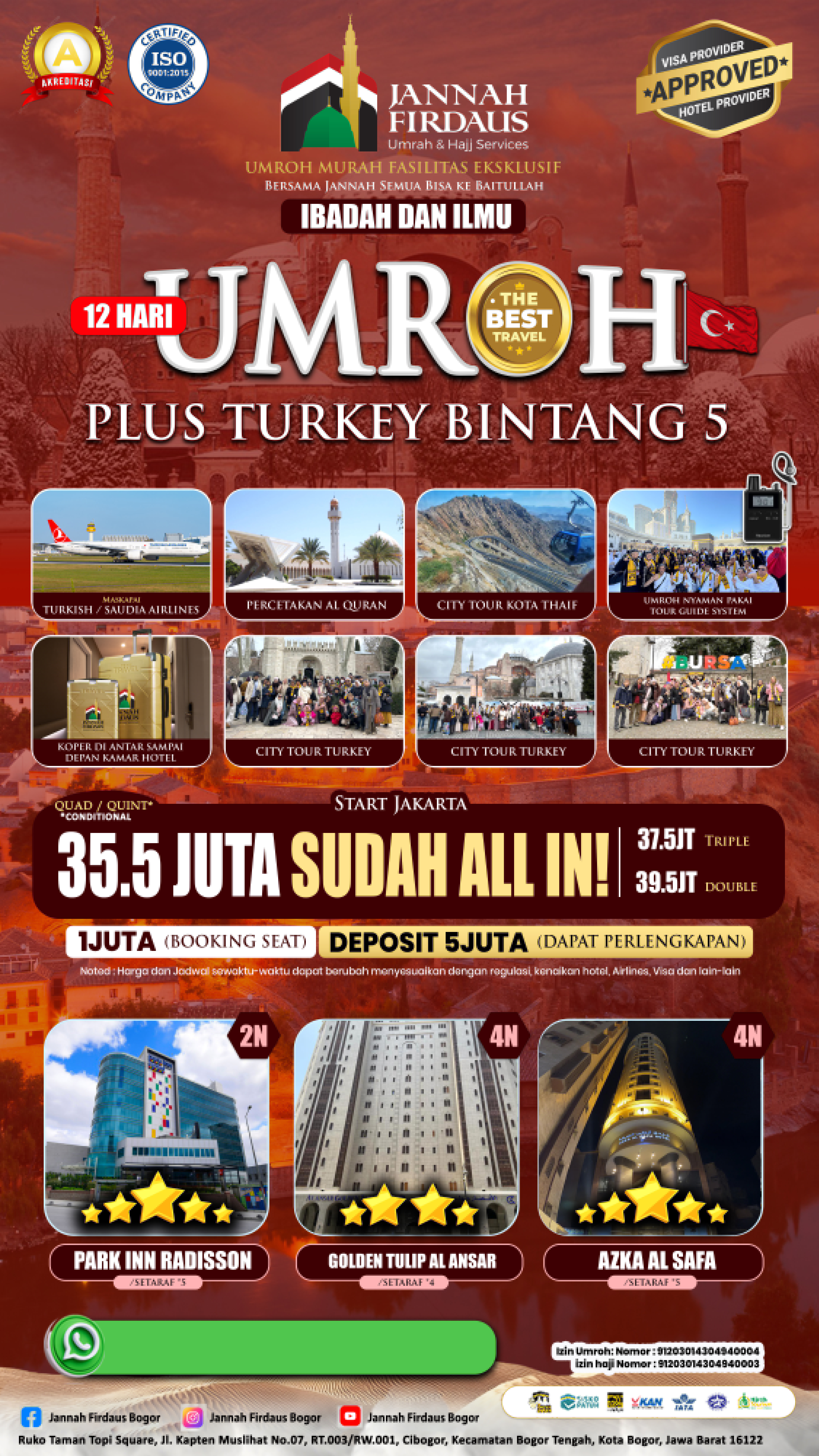 Paket Umroh Plus Turkey