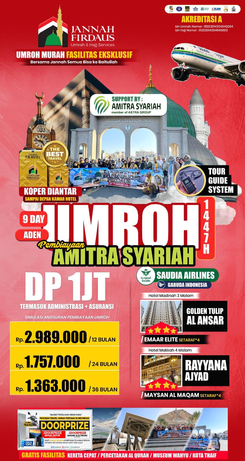 Paket Umroh Aden 9 Hari Dana Talangan Amitra