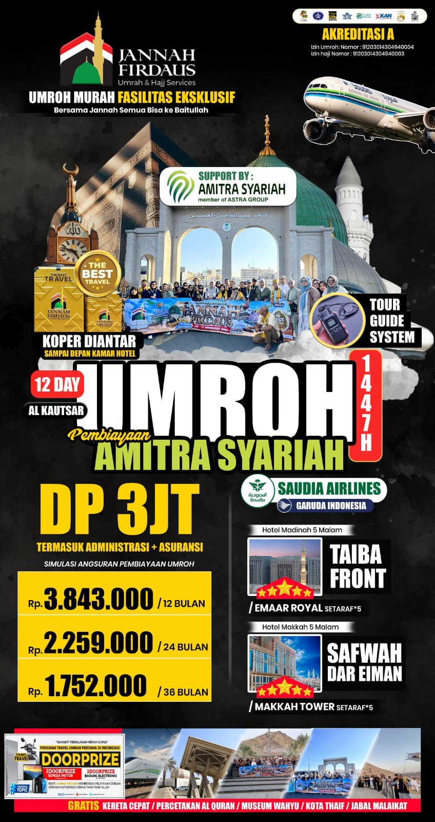 Paket Umroh Al-Kautsar 12 Hari Dana Talangan Amitra